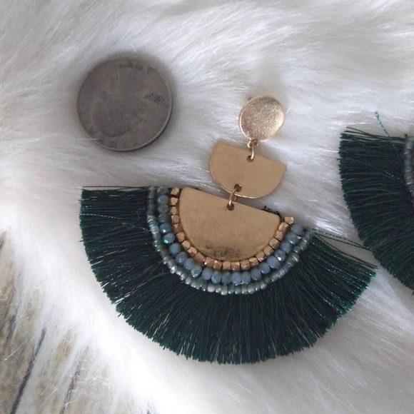 New Fringe Tassel Dangle Earrings - Picture 3 of 3